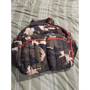 Lug Boxer Camouflage Print Orange Interior Gym & Overnight Bag Large Read Info
